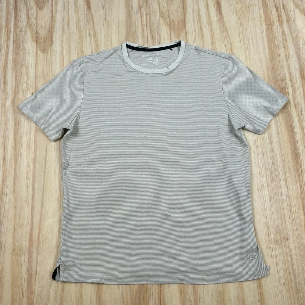 Banana Republic Men's Luxe‎ Touch Performance Tee T-Shirt 100% Cotton Large